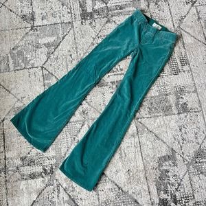 Free people suede/ corduroy flate pants size 26